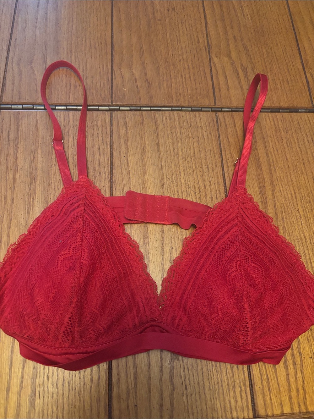 Red Lace Bralette - Women’s Intimates